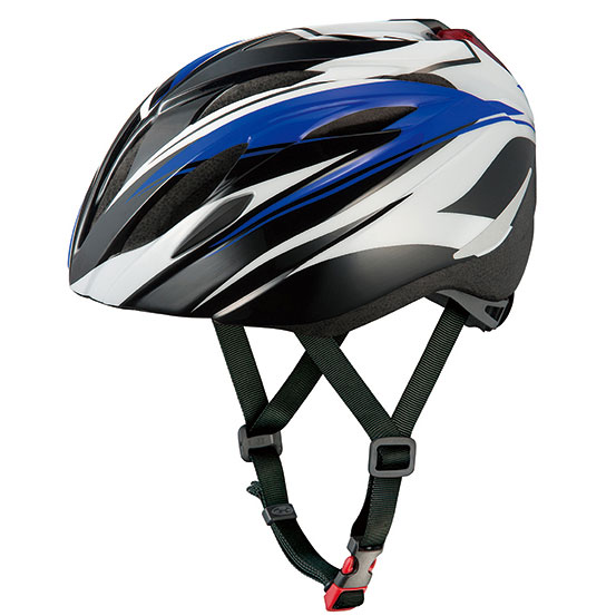 OGKカブト BRIGHT-J1（ブライト・ジェイワン）ヘルメット LEDリアライト付 バトルブルー