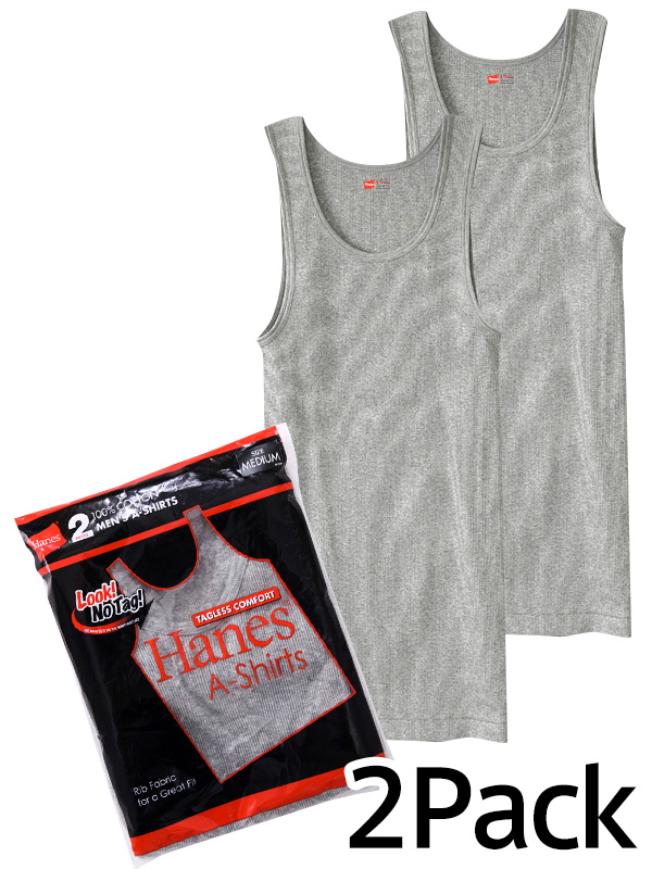 Hanes Japan Fit A-Shirt Rib Tanks 2 Pack Setヘインズ ジャパン フィット A-Shirt リブタンク 2枚組セット【シルエット・サイズ感】定番のマルチパック