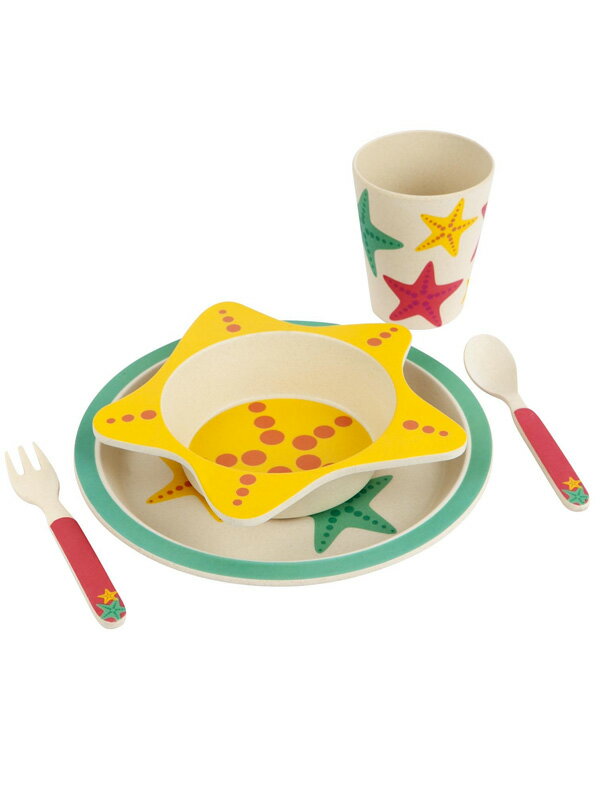 SUNNYLIFE サニーライフ 食器セット キッズ 子供 ベビー お皿 ボウル コップ スプーン フォーク ECO KIDS MEAL SET STAR FISH S86MEASF
