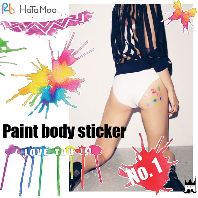 HaTaMoo ハタムー レディース(女性用) 小物 PAINT Body Sticker ペイントボディーステッカー ボディーシール SEAL ライブ フェス