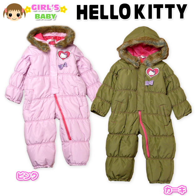 【女児ベビー】【ジャンプスーツ】HELLO KITTY/ハローキティ 中綿ジャンプスーツ