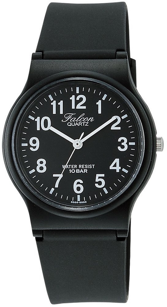 CITIZEN Q & Q 腕時計 Falcon(フォルコン) アナログ 10BAR ブラック×ホワイト VP46-854[定形外郵便、送料無料、代引不可]