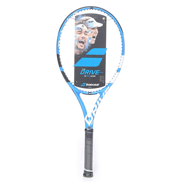 バボラ ピュア ドライブ チーム (BF101339) 硬式テニスラケット 未張り: ブルー×ホワイト BabolaT