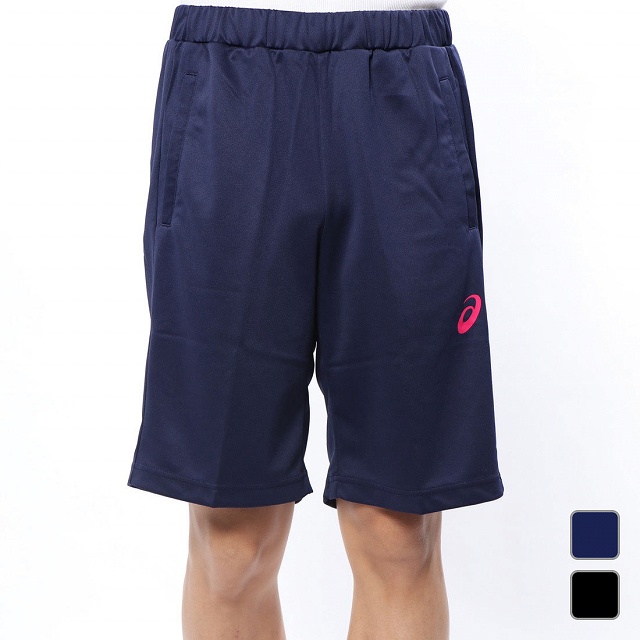 アシックス ◇優れた吸汗速乾性を追求したCROPPED ASICSプリントデザインのトレーニングハーフパンツ ■アルペンカラー(メーカーカラー)： ネイビー(400) ブラック(001) ■素材：ポリ