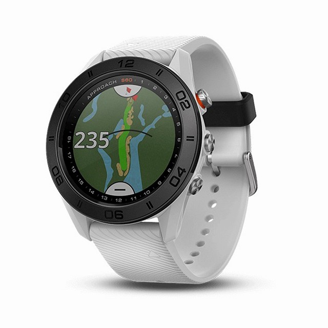 ガーミン アプローチ S60 ゴルフナビ GPS 距離測定器 時計 (010-01702-24) ホワイト GARMIN [腕時計型](ゴルフナビ/GPSナビ/ナビ)