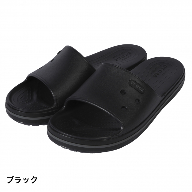 クロックス 正規品 【2019年モデル】 クロックバンド 3.0 スライド ブラック シャワーサンダル メンズ crocband 3.0 slide crocs