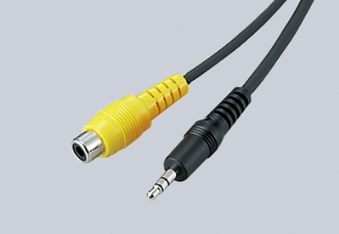 VTRコード（ステレオミニプラグ3.5mmタイプ）ギャザズナビ用取付位置：運転席アッパーボックス内※指定の接続方法以外で機器を接続した場合、動作の保証は致しかねます。 ※VXM-184VFi/184C