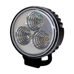 LED球の閃光が周りを照らす！荷役作業、夜間作業に！入力電圧：DC9〜32V消費電力：9WLED球：高輝度LED・3灯 / 650ルーメン電源コードの長さ：約200mm防塵・防雨付属品：ステンレス製取