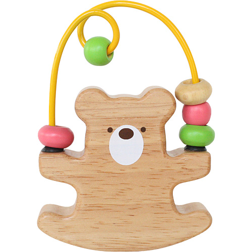 エドインター ルーピング ベアー ビーズコースター 知育玩具 0歳 1歳 2歳 誕生日 誕生日プレゼント 木のおもちゃ 木製 知育 赤ちゃん