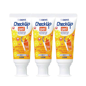 【医薬部外品】う蝕リスクが高い方に最適なう蝕予防歯みがき剤。DENTチェックアップジェルは、研磨剤無配合、極低発泡で、フッ素が素早くすみずみまで広がるジェルタイプのフッ化物配合歯みがき剤です。歯の萌出