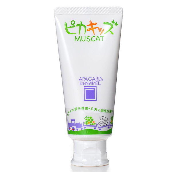 歯に栄養（ミネラル）を与えてプラークをつきにくくするアパガードリナメルの、子ども用！まだやわらかい乳歯や生えたばかりの永久歯を、むし歯になりにくい健康な歯にしていきます。市販品より薬用ハイドロキシアパ