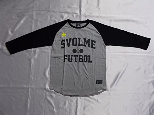 SVOLMEスボルメ カレッジロゴ7分Tシャツ Mサイズ 163-90510 （121）GRAY/BK（グレー/ブラック）
