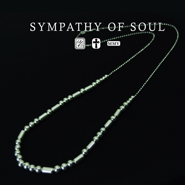シンパシーオブソウル シルバービーズチェーンネックレス sympathy of soul ネックレス アクセサリー【送料無料】 プレゼント ギフト シンパシー オブ ソウル